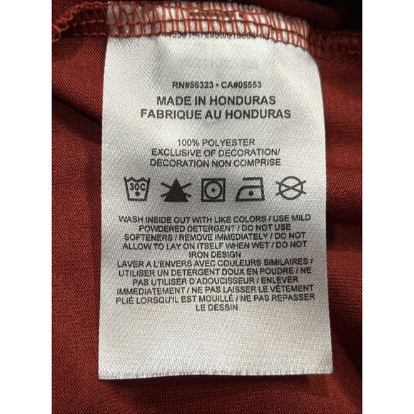 The Nike Tee Dri-Fit Deep Red Tank Top Size Small Men's Swoosh Logo - Picture 5 of 5